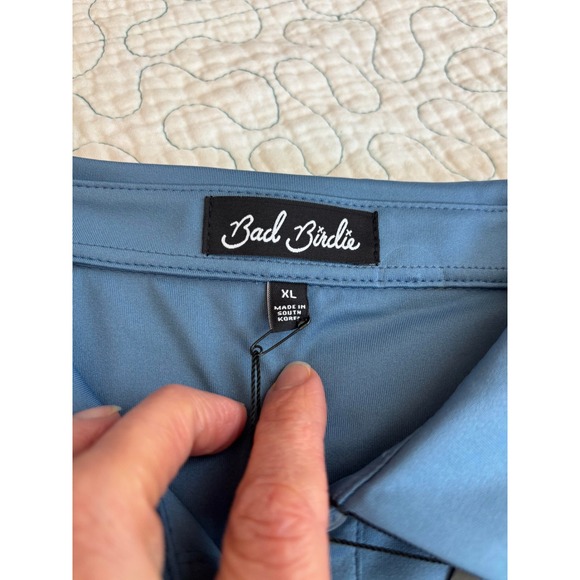 Bad Birdie Women's Sleeveless Golf Polo Shirt Blue Performance Top Size XL - Picture 4 of 5